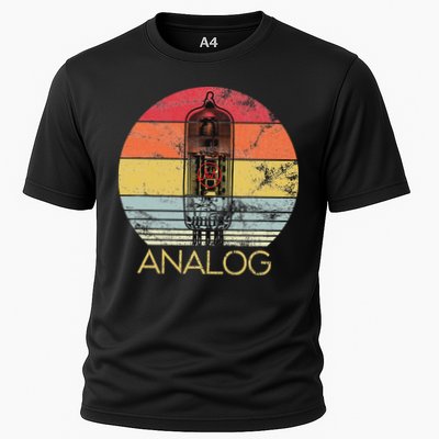 Vacuum Tube Retro Analog Audio Valve Amp Hi Fi Or Guitar Cooling Performance Crew T-Shirt