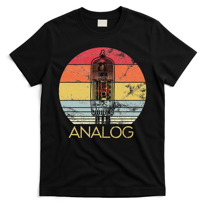 Vacuum Tube Retro Analog Audio Valve Amp Hi Fi Or Guitar T-Shirt