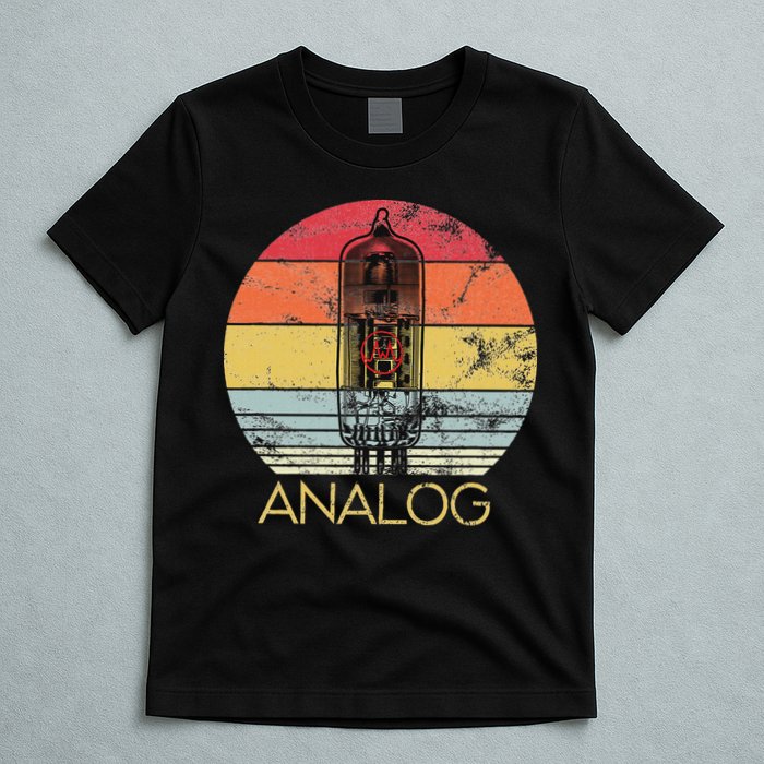 Vacuum Tube Retro Analog Audio Valve Amp Hi Fi Or Guitar T-Shirt