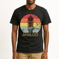 Vacuum Tube Retro Analog Audio Valve Amp Hi Fi Or Guitar Tall T-Shirt