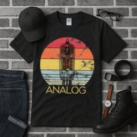 Vacuum Tube Retro Analog Audio Valve Amp Hi Fi Or Guitar Tall T-Shirt