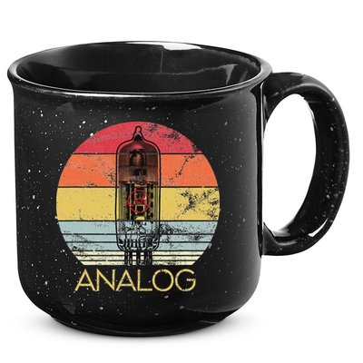 Vacuum Tube Retro Analog Audio Valve Amp Hi Fi Or Guitar 15oz Campfire Ceramic Mug