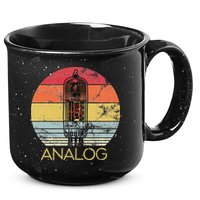 Vacuum Tube Retro Analog Audio Valve Amp Hi Fi Or Guitar 15oz Campfire Ceramic Mug