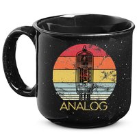 Vacuum Tube Retro Analog Audio Valve Amp Hi Fi Or Guitar 15oz Campfire Ceramic Mug
