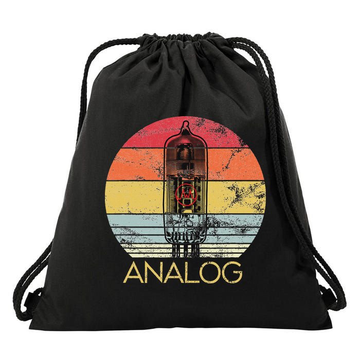 Vacuum Tube Retro Analog Audio Valve Amp Hi Fi Or Guitar Drawstring Bag