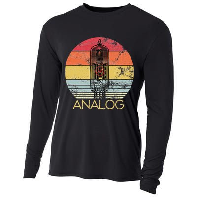 Vacuum Tube Retro Analog Audio Valve Amp Hi Fi Or Guitar Cooling Performance Long Sleeve Crew