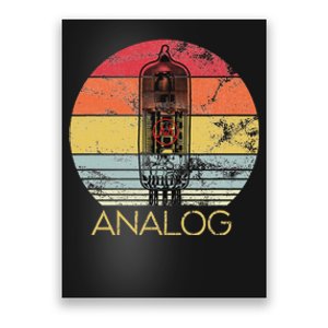 Vacuum Tube Retro Analog Audio Valve Amp Hi Fi Or Guitar Poster