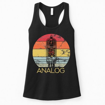 Vacuum Tube Retro Analog Audio Valve Amp Hi Fi Or Guitar Womens Tank Top