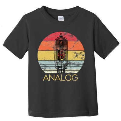 Vacuum Tube Retro Analog Audio Valve Amp Hi Fi Or Guitar Toddler T-Shirt