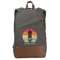 Vacuum Tube Retro Analog Audio Valve Amp Hi Fi Or Guitar Cotton Canvas Backpack
