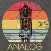 Vacuum Tube Retro Analog Audio Valve Amp Hi Fi Or Guitar Cotton Canvas Backpack