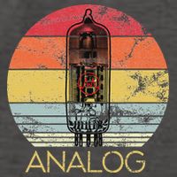 Vacuum Tube Retro Analog Audio Valve Amp Hi Fi Or Guitar Vector Backpack