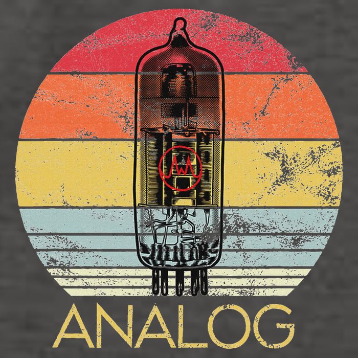 Vacuum Tube Retro Analog Audio Valve Amp Hi Fi Or Guitar Vector Backpack
