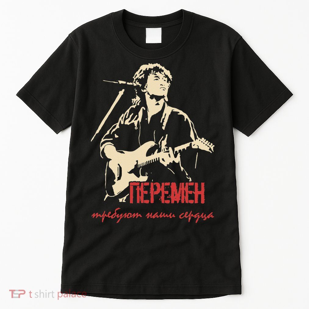 Viktor Tsoi Rock Musician Russia Cinema USSR Tall T-Shirt