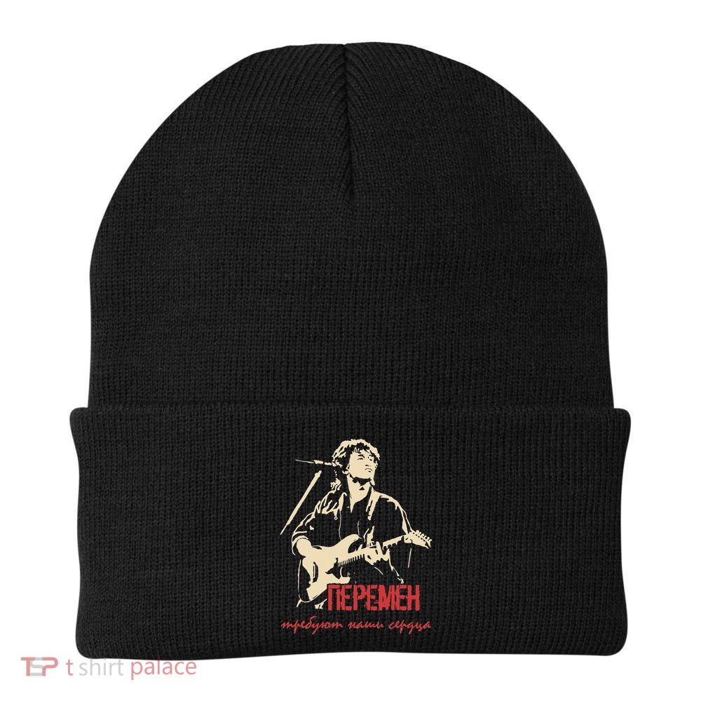 Viktor Tsoi Rock Musician Russia Cinema USSR Beanie
