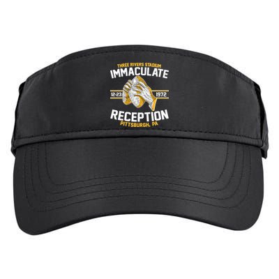 Vintage Three Rivers Stadium Immaculate Reception Football Adult Drive Performance Visor