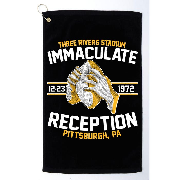 Vintage Three Rivers Stadium Immaculate Reception Football Golf Towel