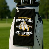 Vintage Three Rivers Stadium Immaculate Reception Football Golf Towel