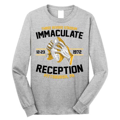 Vintage Three Rivers Stadium Immaculate Reception Football Long Sleeve Shirt