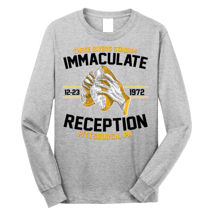 Vintage Three Rivers Stadium Immaculate Reception Football Long Sleeve Shirt