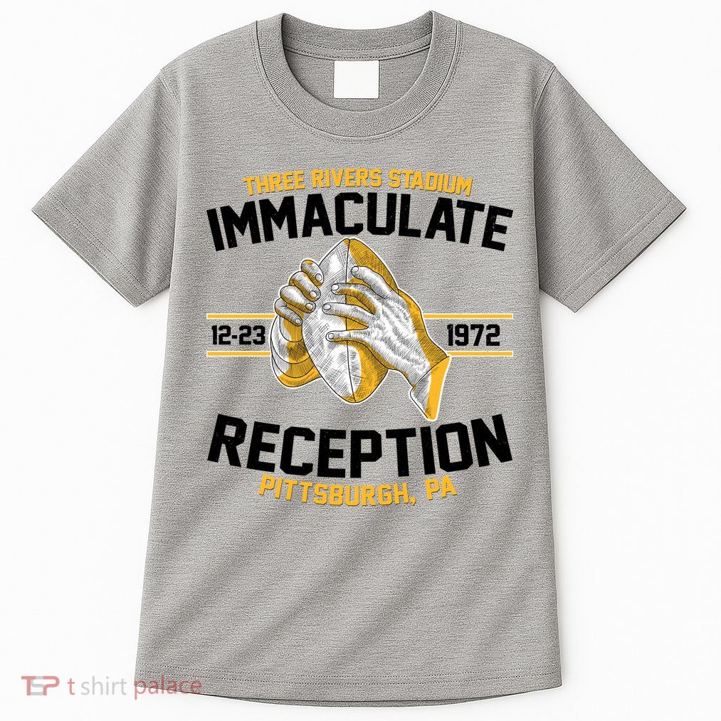 Vintage Three Rivers Stadium Immaculate Reception Football Tall T-Shirt