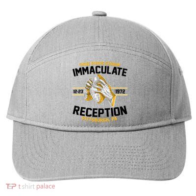 Vintage Three Rivers Stadium Immaculate Reception Football 7-Panel Snapback Hat