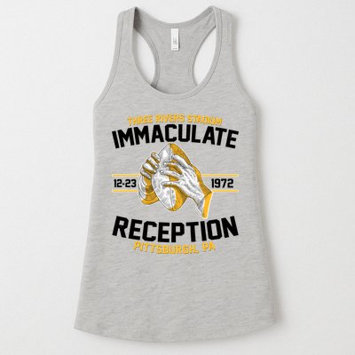 Vintage Three Rivers Stadium Immaculate Reception Football Womens Tank Top