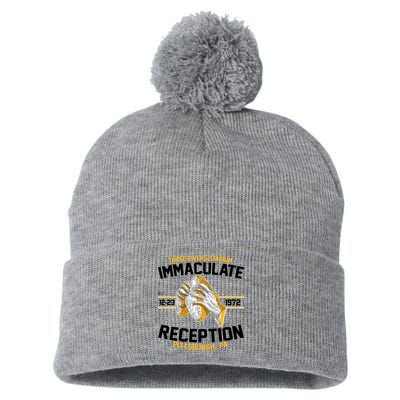 Vintage Three Rivers Stadium Immaculate Reception Football Pom Pom 12in Knit Beanie