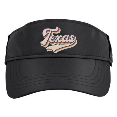 Vintage Texas Retro Sports Funny Gift Funny Gift Adult Drive Performance Visor
