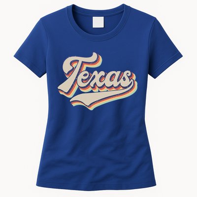 Vintage Texas Retro Sports Funny Gift Funny Gift Womens T-Shirt