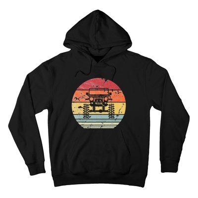 Vintage Truck Retro Sunset 4x4 Car Off Road Hoodie