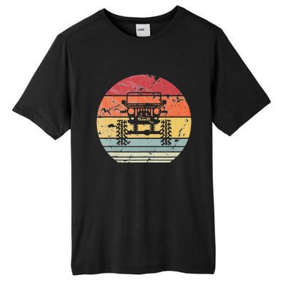 Vintage Truck Retro Sunset 4x4 Car Off Road Tall Fusion ChromaSoft Performance T-Shirt