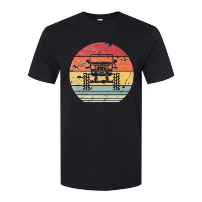 Vintage Truck Retro Sunset 4x4 Car Off Road Softstyle® CVC T-Shirt