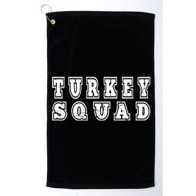 Vintage Turkey Squad Matching Team Group Family Thanksgiving Gift Platinum Collection Golf Towel