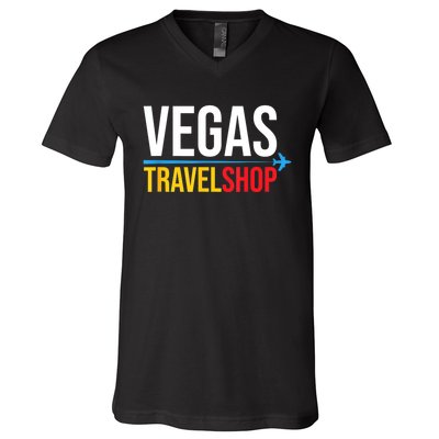 Vegas Travel Shop Las Vegas Nevada V-Neck T-Shirt