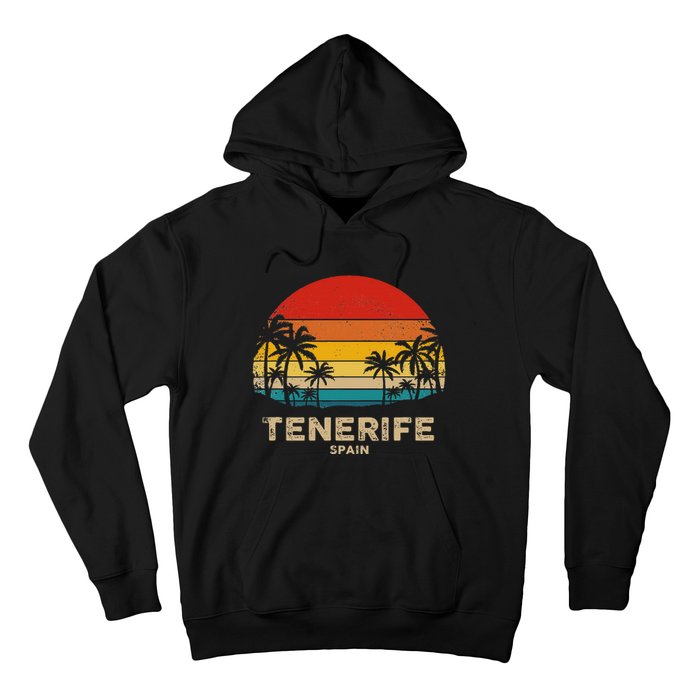 Vintage Tenerife Spain Souvenir Hoodie