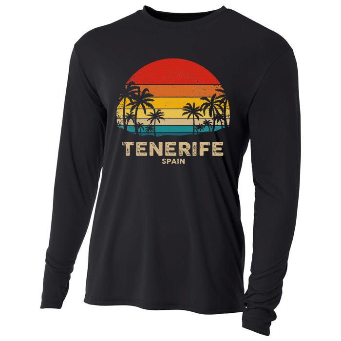 Vintage Tenerife Spain Souvenir Cooling Performance Long Sleeve Crew