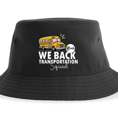 Vintage Transportation Squad Retro School Bus Driver Sustainable Bucket Hat