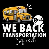 Vintage Transportation Squad Retro School Bus Driver Button