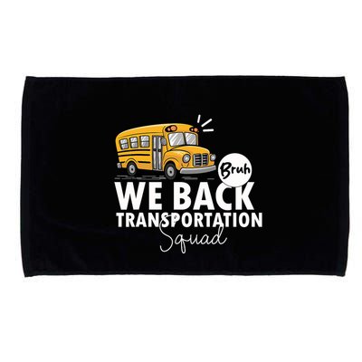 Vintage Transportation Squad Retro School Bus Driver Microfiber Hand Towel