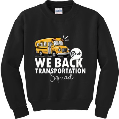 Vintage Transportation Squad Retro School Bus Driver Kids Sweatshirt