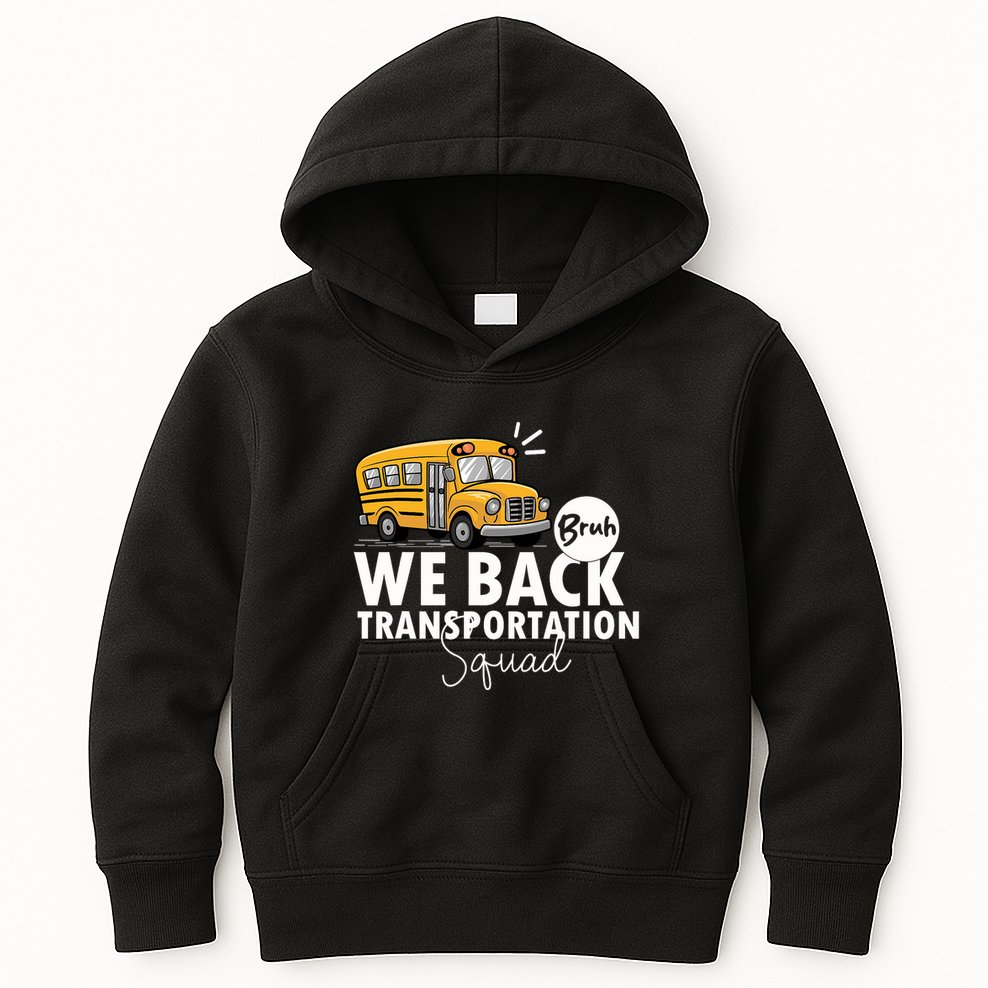 Vintage Transportation Squad Retro School Bus Driver Kids Hoodie