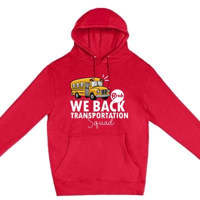 Vintage Transportation Squad Retro School Bus Driver Premium Pullover Hoodie