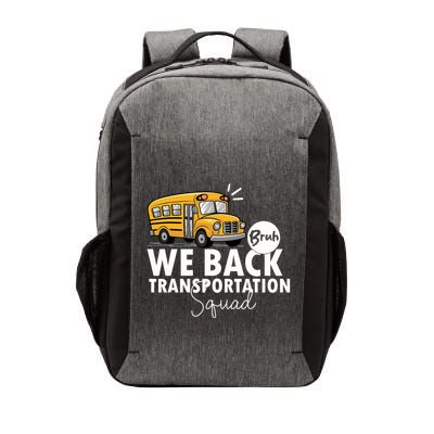 Vintage Transportation Squad Retro School Bus Driver Vector Backpack