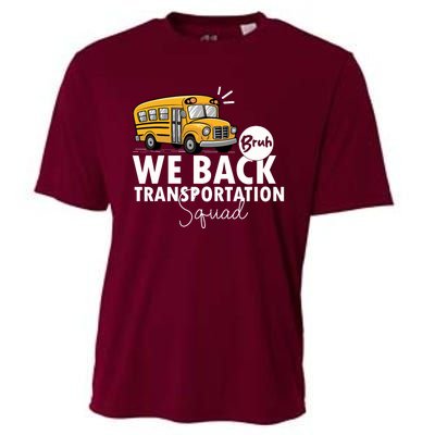 Vintage Transportation Squad Retro School Bus Driver Cooling Performance Crew T-Shirt