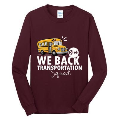 Vintage Transportation Squad Retro School Bus Driver Tall Long Sleeve T-Shirt