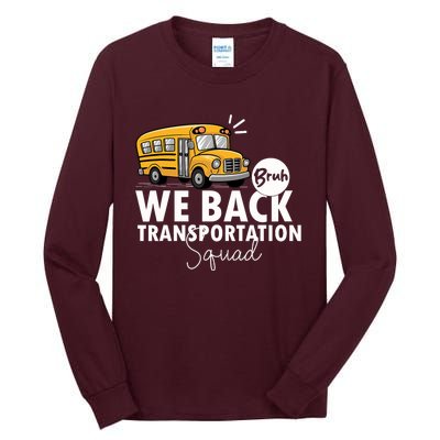 Vintage Transportation Squad Retro School Bus Driver Tall Long Sleeve T-Shirt