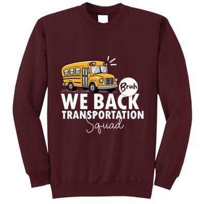 Vintage Transportation Squad Retro School Bus Driver Tall Sweatshirt
