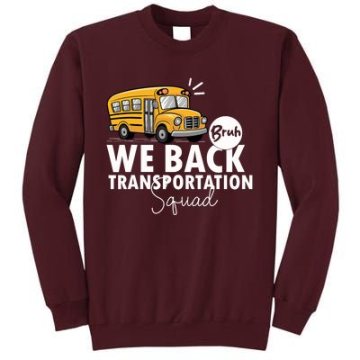 Vintage Transportation Squad Retro School Bus Driver Tall Sweatshirt