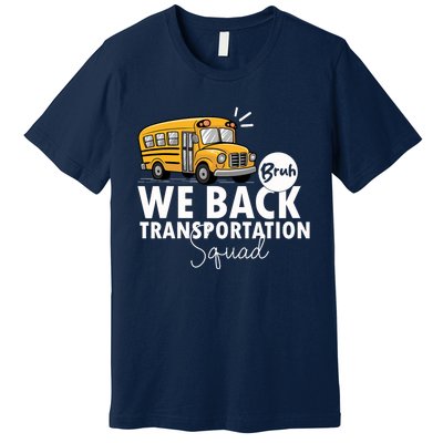 Vintage Transportation Squad Retro School Bus Driver Premium T-Shirt